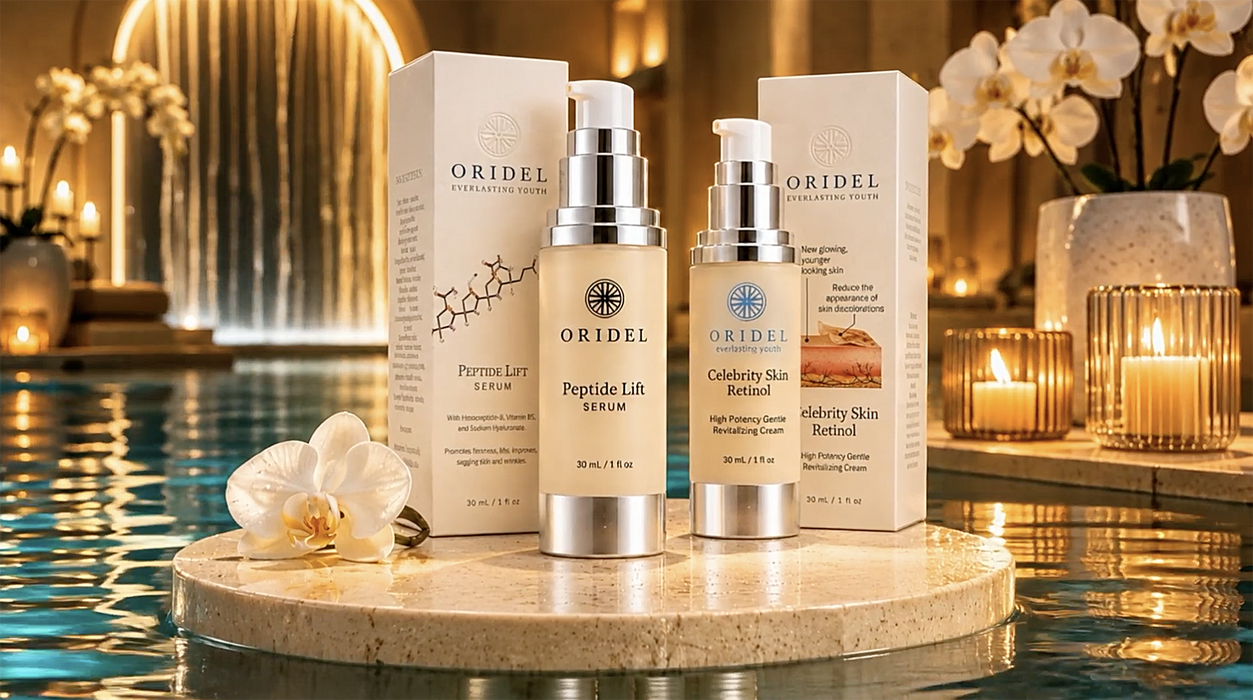 The Ultimate Nighttime Skincare Duo | Oridel Retinol + Peptide Lift Serum
